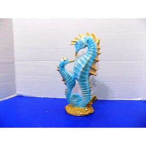 NEW Seahorse Statue Figurine Coastal Home Decor Nautical Fish